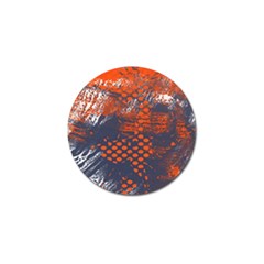 Dark Blue Red And White Messy Background Golf Ball Marker by Nexatart