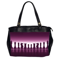 Chess Pieces Office Handbags (2 Sides)  by Valentinaart