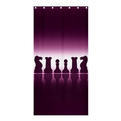 Chess Pieces Shower Curtain 36  X 72  (stall)  by Valentinaart