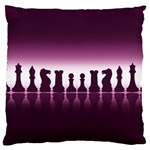 Chess Pieces Large Cushion Case (One Side) Front