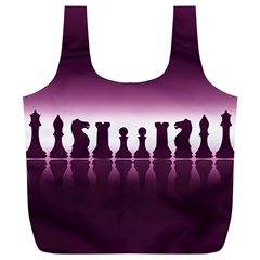 Chess Pieces Full Print Recycle Bags (l) 