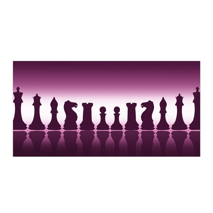 Chess Pieces Satin Wrap