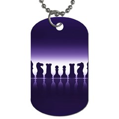 Chess Pieces Dog Tag (two Sides) by Valentinaart