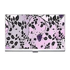 Floral Pattern Background Business Card Holders by Nexatart