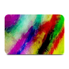 Colorful Abstract Paint Splats Background Plate Mats by Nexatart