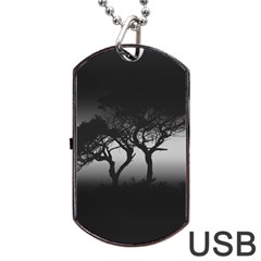 Sunset Dog Tag USB Flash (One Side)