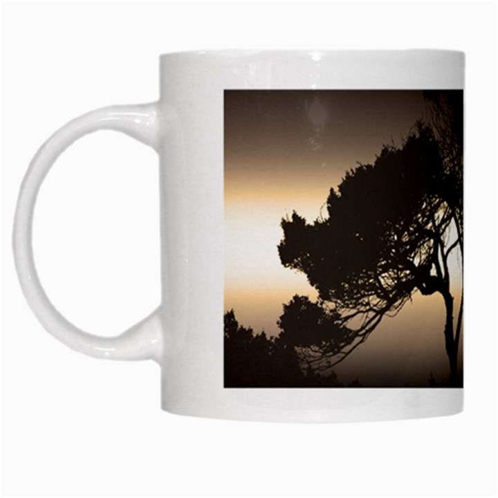 Sunset White Mugs