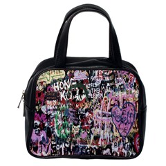 Graffiti Wall Pattern Background Classic Handbags (one Side)