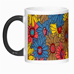 Background With Multi Color Floral Pattern Morph Mugs by Nexatart