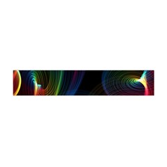 Abstract Rainbow Twirls Flano Scarf (mini)