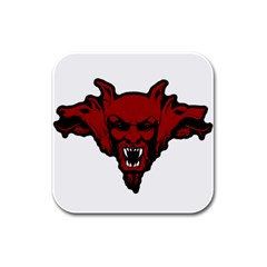 Dracula Rubber Square Coaster (4 Pack)  by Valentinaart