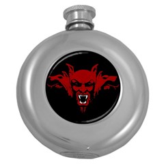 Dracula Round Hip Flask (5 Oz) by Valentinaart