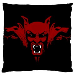 Dracula Large Flano Cushion Case (two Sides) by Valentinaart