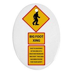 Bigfoot Ornament (oval) by Valentinaart