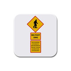 Bigfoot Rubber Square Coaster (4 Pack)  by Valentinaart