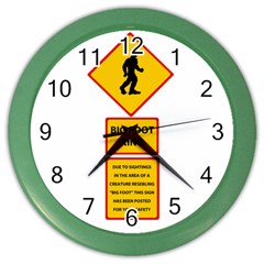 Bigfoot Color Wall Clocks by Valentinaart