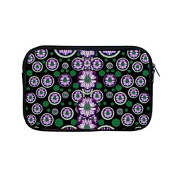 Fantasy Flower Forest  In Peacock Jungle Wood Apple Macbook Pro 13  Zipper Case by pepitasart