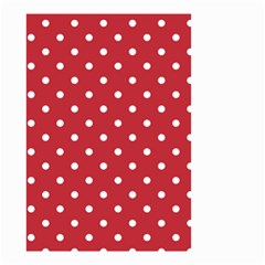 Red Polka Dots Small Garden Flag (two Sides) by LokisStuffnMore