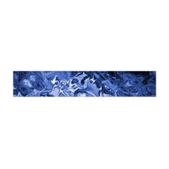 Blue Waves Abstract Art Flano Scarf (mini) by LokisStuffnMore