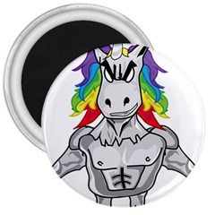 Angry Unicorn 3  Magnets by KAllan