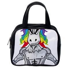 Angry Unicorn Classic Handbags (one Side)