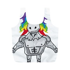 Angry Unicorn Full Print Recycle Bags (m)  by KAllan