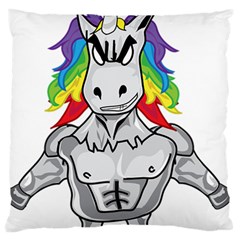 Angry Unicorn Standard Flano Cushion Case (two Sides) by KAllan