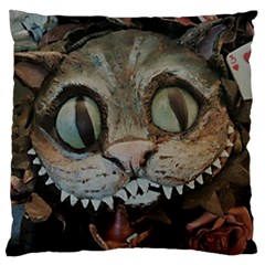 Cheshire Cat Large Cushion Case (two Sides) by KAllan