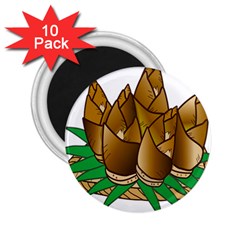 Young Bamboo 2 25  Magnets (10 Pack)  by Mariart