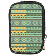 Bezold Effect Traditional Medium Dimensional Symmetrical Different Similar Shapes Triangle Green Yel Compact Camera Cases by Mariart