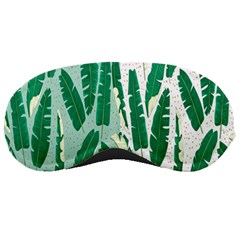Banana Leaf Green Polka Dots Sleeping Masks