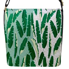 Banana Leaf Green Polka Dots Flap Messenger Bag (s) by Mariart