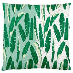 Banana Leaf Green Polka Dots Standard Flano Cushion Case (two Sides)