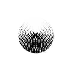 Black White Polkadots Line Polka Dots Golf Ball Marker (10 Pack)