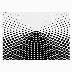 Black White Polkadots Line Polka Dots Large Glasses Cloth (2-side)