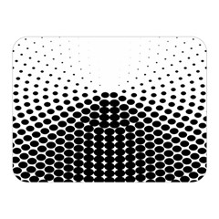 Black White Polkadots Line Polka Dots Double Sided Flano Blanket (mini) 