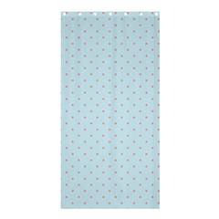 Blue Red Circle Polka Shower Curtain 36  X 72  (stall)  by Mariart