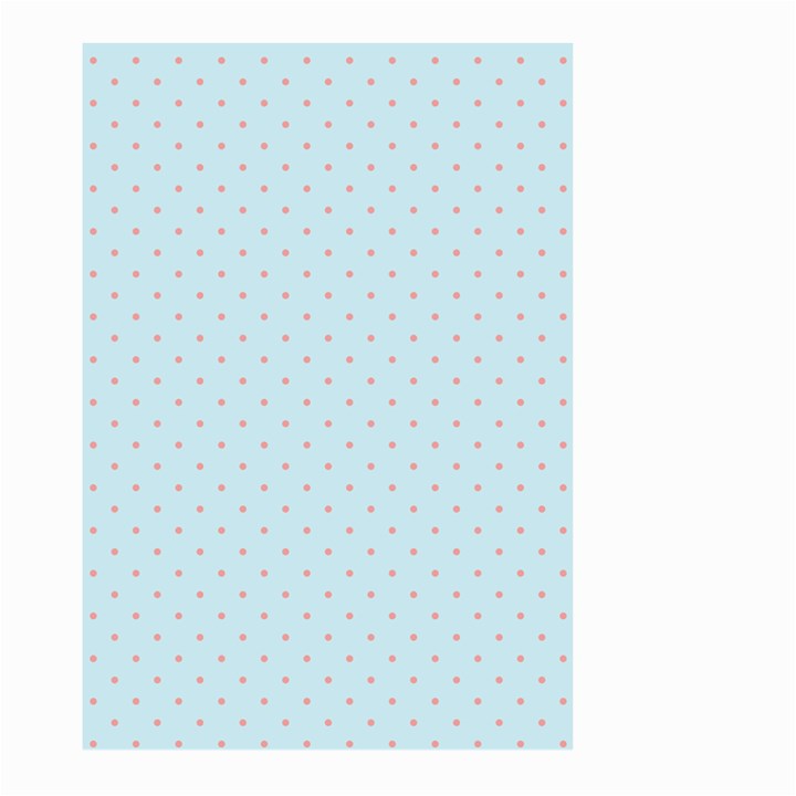 Blue Red Circle Polka Large Garden Flag (Two Sides)