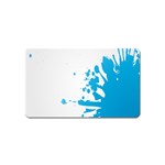 Blue Stain Spot Paint Magnet (Name Card) Front