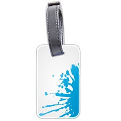 Blue Stain Spot Paint Luggage Tags (two Sides) by Mariart