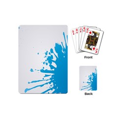 Blue Stain Spot Paint Playing Cards (mini) 