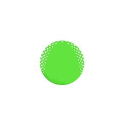 Bubble Polka Circle Green 1  Mini Magnets by Mariart
