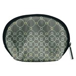 Circles Grey Polka Accessory Pouches (Medium)  Back