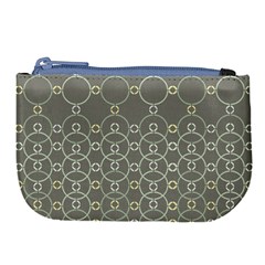 Circles Grey Polka Large Coin Purse by Mariart