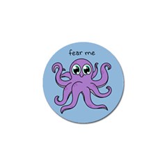 Colorful Cartoon Octopuses Pattern Fear Animals Sea Purple Golf Ball Marker