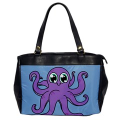 Colorful Cartoon Octopuses Pattern Fear Animals Sea Purple Office Handbags