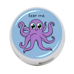 Colorful Cartoon Octopuses Pattern Fear Animals Sea Purple 4-port Usb Hub (one Side) by Mariart