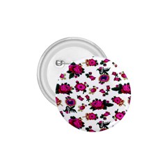 Crown Red Flower Floral Calm Rose Sunflower White 1 75  Buttons