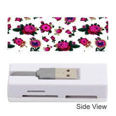 Crown Red Flower Floral Calm Rose Sunflower White Memory Card Reader (stick)  by Mariart