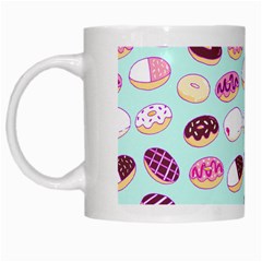 Donut Jelly Bread Sweet White Mugs by Mariart